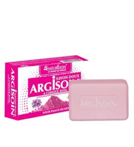 NaturEsoin Argisoin Savon à l&rsquo;Argile Rose- 125 G
