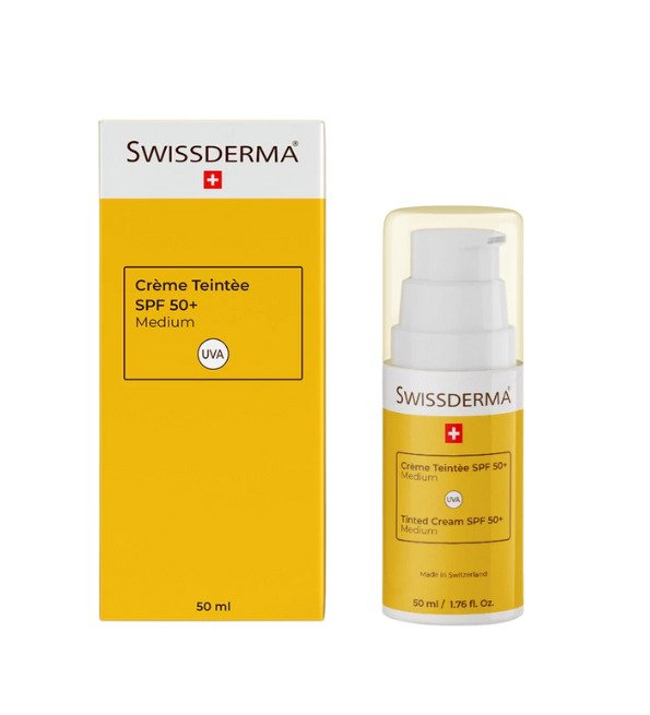 Swissderma Écran Teinté Light SPF50+ 50ml - Maroc - prix klanca.ma
