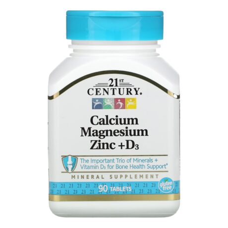Calcium Magnesium Zinc + D3 90 Comprimés
