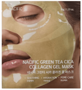 Nacific – Green Tea Cica Collagen Gel Mask – Masque visage – 35g