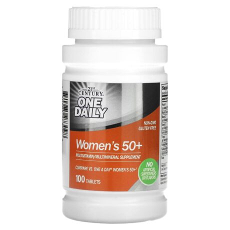 One Daily Femmes de 50 ans et plus Multivitamines et multiminéraux 100 comprimés