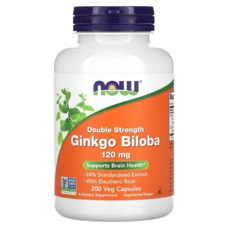 Ginkgo biloba Double efficacité 120 mg 200 capsules végétariennes