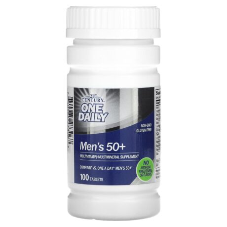 One Daily Hommes de 50 ans et plus Multivitamines et multiminéraux 100 comprimés