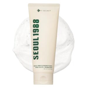 K-SECRET – SEOUL 1988 Cleansing Foam : Pine Cica 1% + Probiotics – 150ml