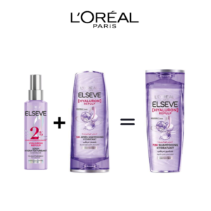 L&rsquo;Oreal Elseve Hyaluron Repulp Serum + Shampoing+ Apres Shampoing Pack