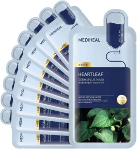 MEDIHEAL – DERMAPLUS HEARTLEAF MASK 1 EA – 22ml