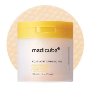 Medicube – Kojic Acid Turmeric Pad – Disques Toniques – 70 Pads